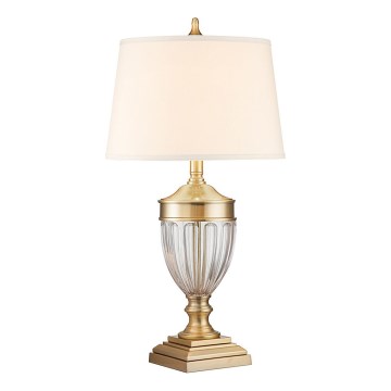 Quoizel - Eπιτραπέζιο φωτιστικό DENNISON 1xE27/60W/230V χρυσό