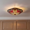 Quoizel - Φωτιστικό οροφής Tiffany LARISSA 2xE27/40W/230V Ø 41,2 cm