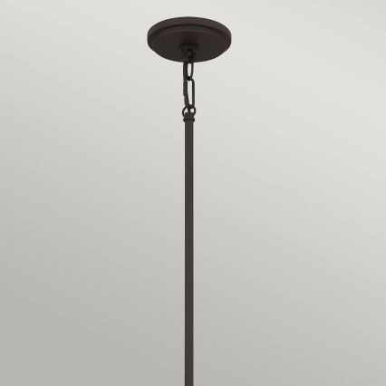 Quoizel - Φωτιστικό οροφής σε ράβδο BRECKEN 2xE27/60W/230V μαύρο/λευκό