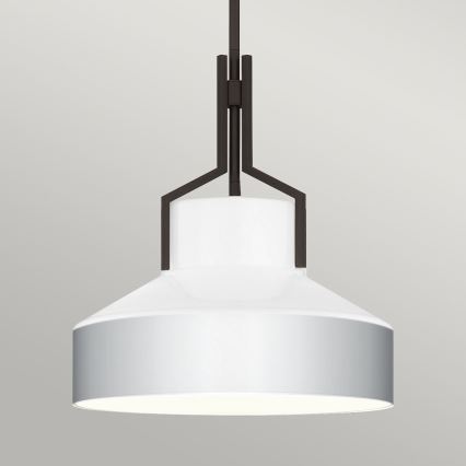 Quoizel - Φωτιστικό οροφής σε ράβδο BRECKEN 2xE27/60W/230V μαύρο/λευκό