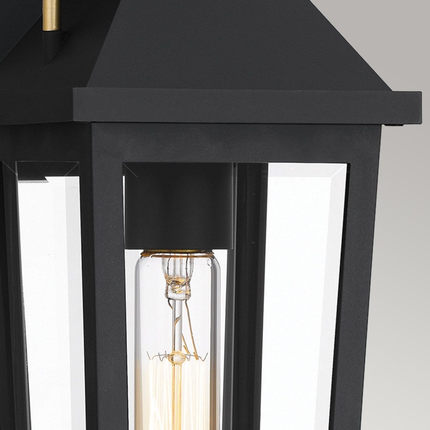 Quoizel - Εξωτερικό επιτοίχιο φωτιστικό BUCKLEY S 1xE27/40W/230V IP44 μαύρο