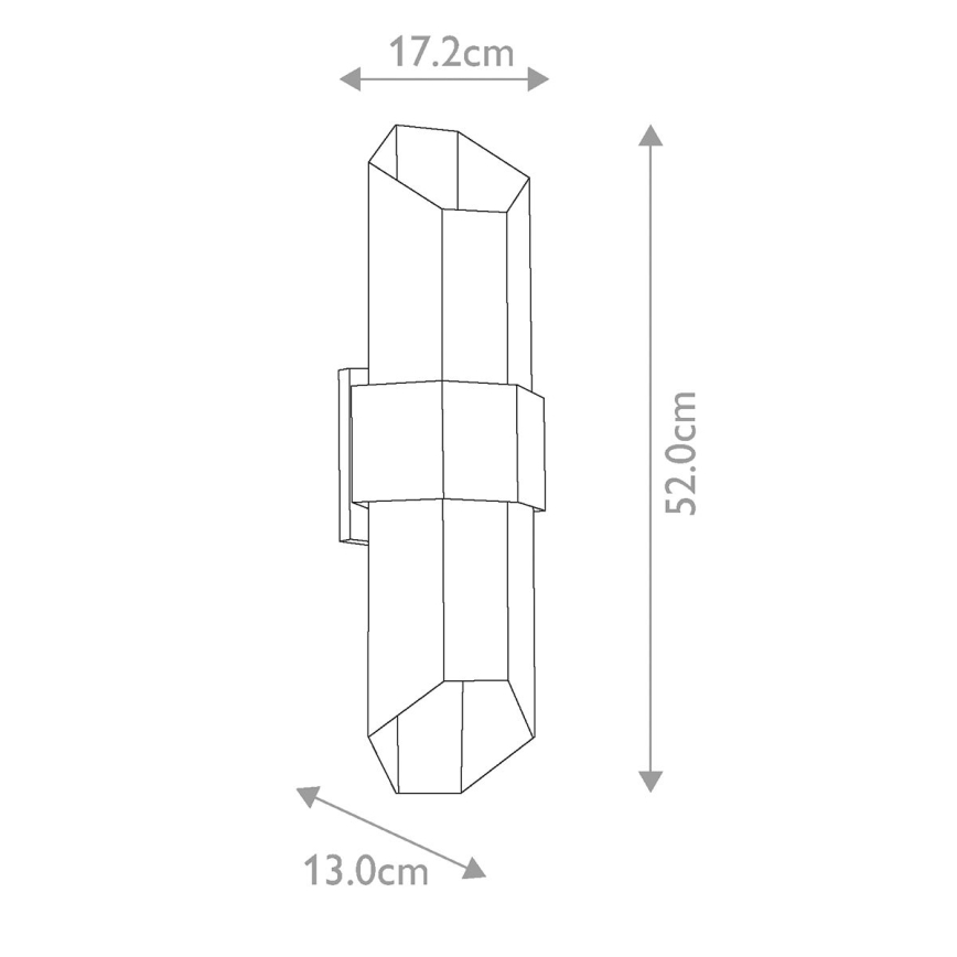 Quoizel - Φωτιστικό εξωτερικού χώρου LED CHASM 2xLED/9,5W/230V IP44