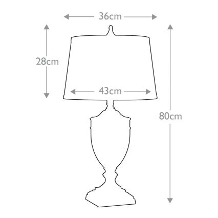 Quoizel - Eπιτραπέζιο φωτιστικό DENNISON 1xE27/60W/230V χρυσό