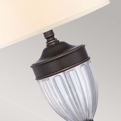 Quoizel - Eπιτραπέζιο φωτιστικό DENNISON 1xE27/60W/230V μπρονζέ