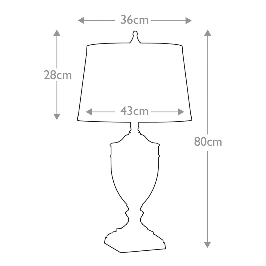 Quoizel - Eπιτραπέζιο φωτιστικό DENNISON 1xE27/60W/230V μπρονζέ