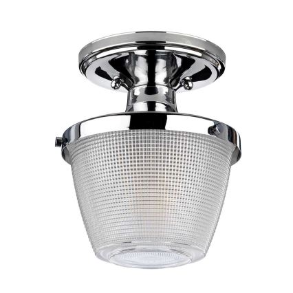 Quoizel - Φωτιστικό οροφής μπάνιου DUBLIN 1xE27/40W/230V IP44 γυαλιστερό χρώμιο