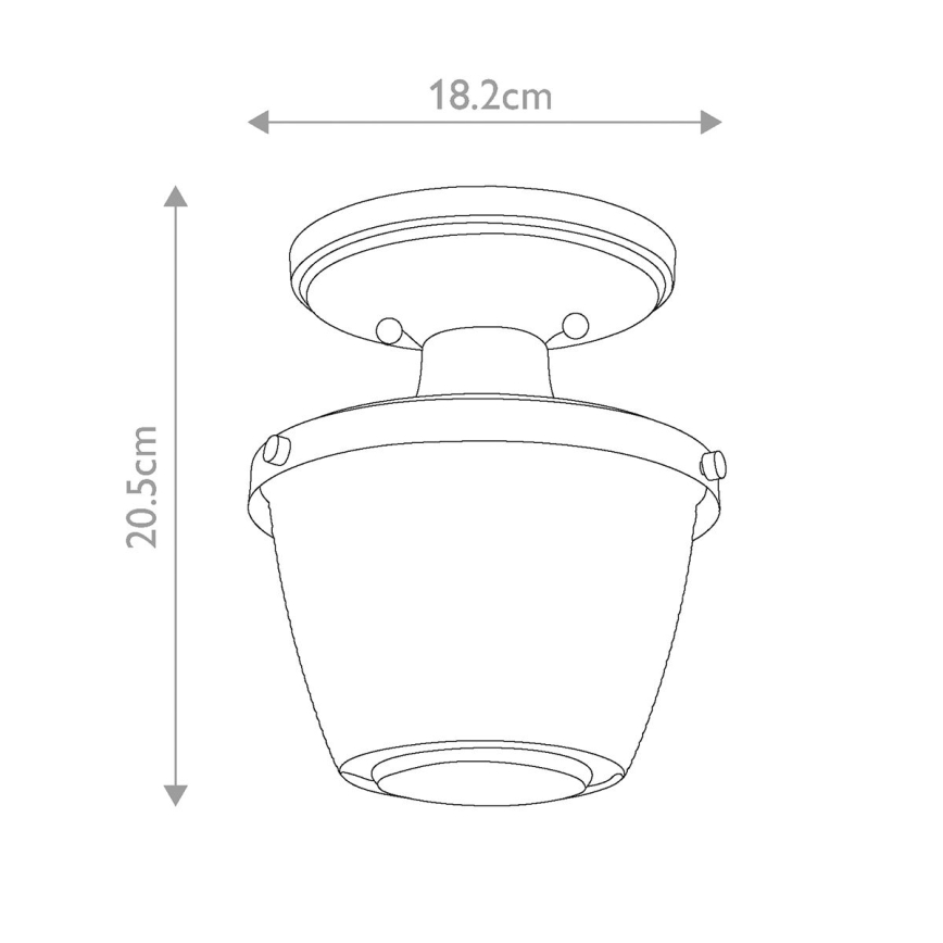 Quoizel - Φωτιστικό οροφής μπάνιου DUBLIN 1xE27/40W/230V IP44 χρυσό