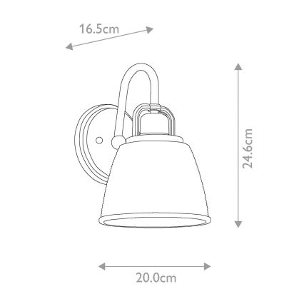 Quoizel - Φωτιστικό τοίχου μπάνιου LED DUBLIN 1xG9/3W/230V IP44 χρυσό