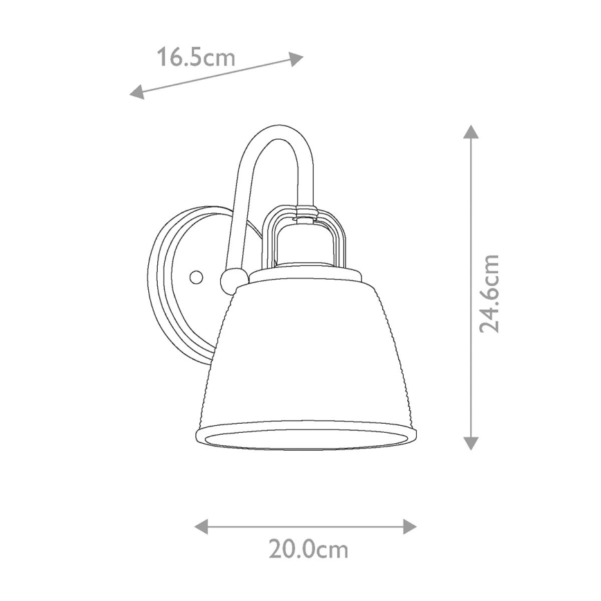 Quoizel - Φωτιστικό τοίχου μπάνιου LED DUBLIN 1xG9/3W/230V IP44 χρυσό