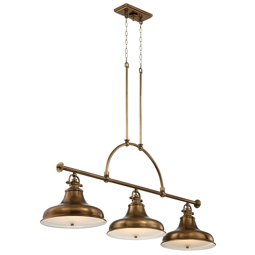 Quoizel - Κρεμαστό φωτιστικό οροφής ράγα EMERY 3xE27/100W/230V μπρονζέ