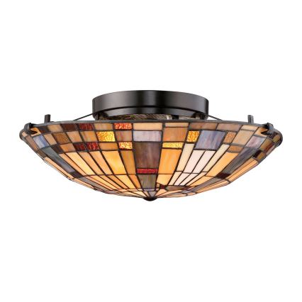 Quoizel - Φωτιστικό οροφής INGLENOOK 2xE27/60W/230V διάμετρος 40,7 cm