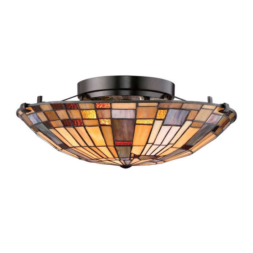 Quoizel - Φωτιστικό οροφής INGLENOOK 2xE27/60W/230V διάμετρος 40,7 cm