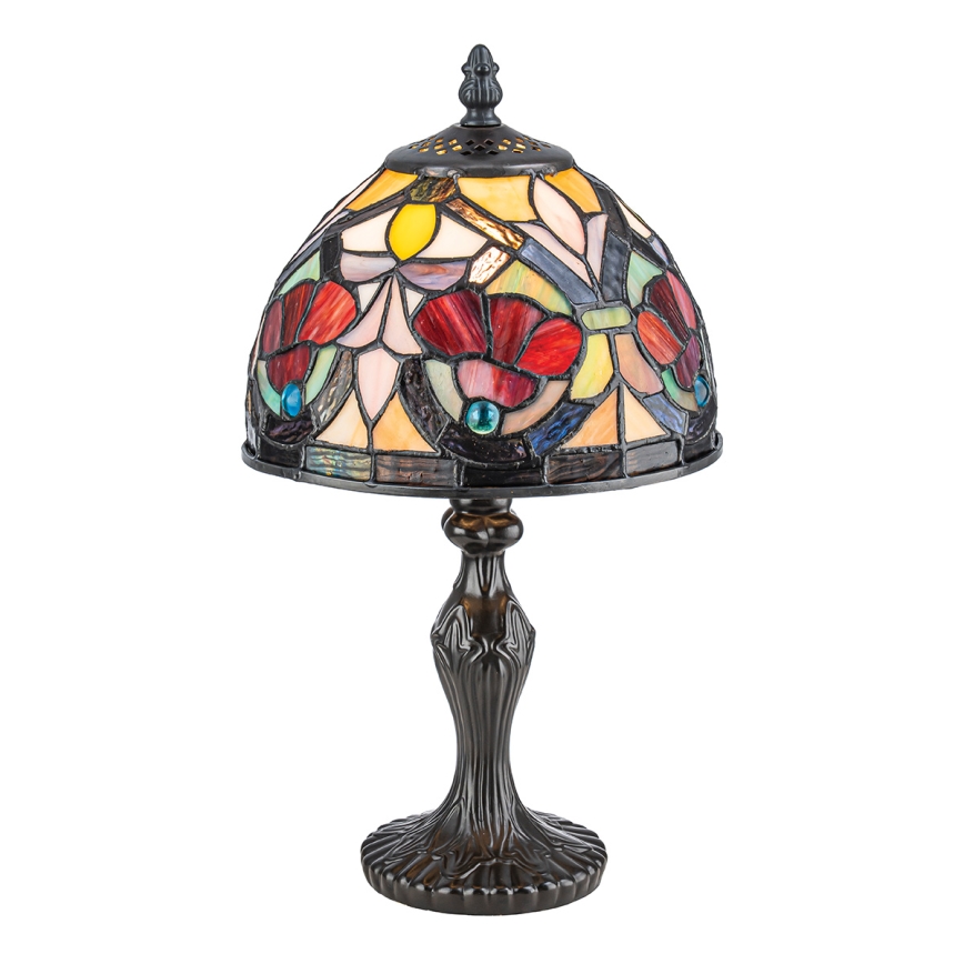 Quoizel - Επιτραπέζιο φωτιστικό Tiffany LARISSA 1xE14/40W/230V διάμ. 20 εκ.
