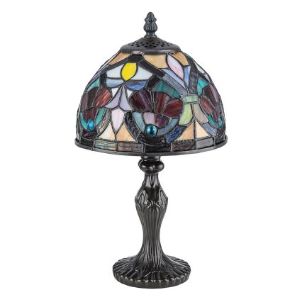 Quoizel - Επιτραπέζιο φωτιστικό Tiffany LARISSA 1xE14/40W/230V διάμ. 20 εκ.