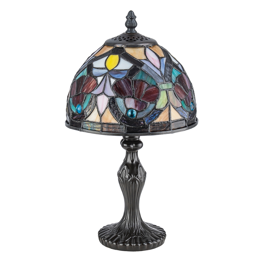Quoizel - Επιτραπέζιο φωτιστικό Tiffany LARISSA 1xE14/40W/230V διάμ. 20 εκ.