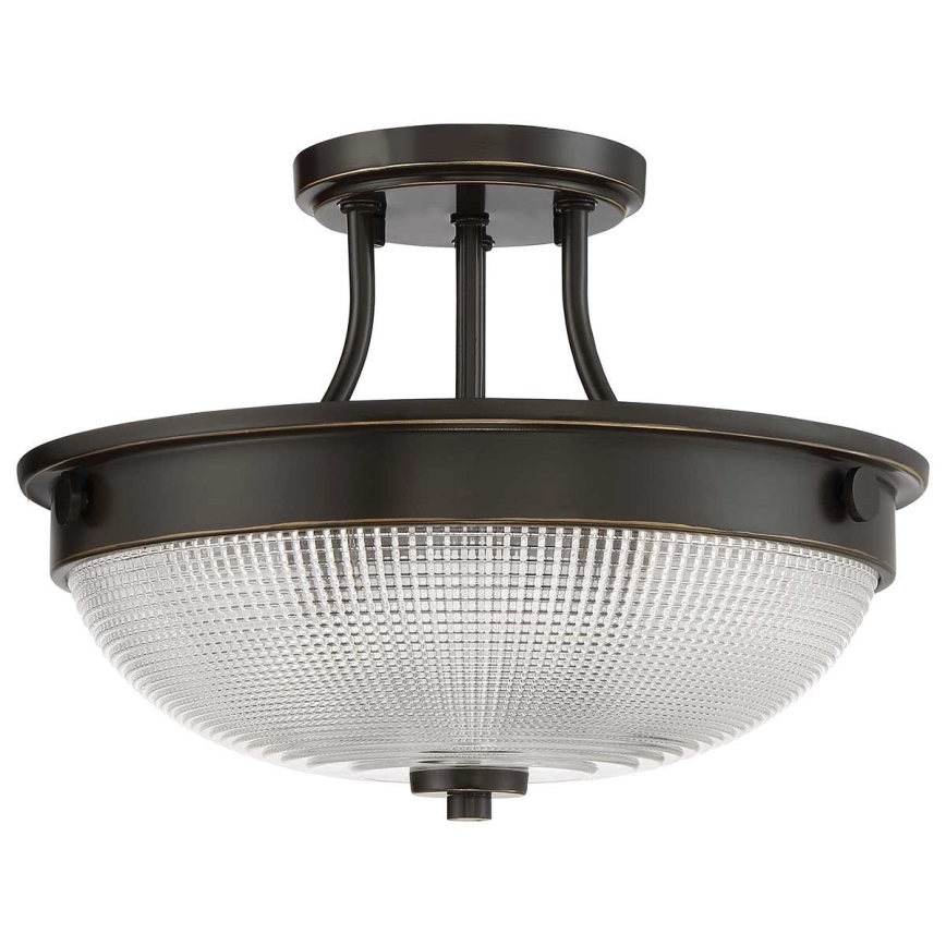 Quoizel - Πλαφονιέρα οροφής MANTLE 2xE27/60W/230V μπρονζέ