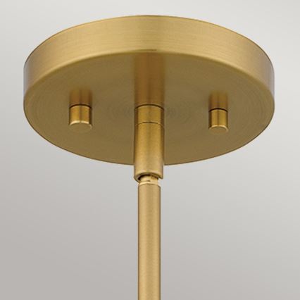 Quoizel - Κρεμαστό φωτιστικό MEJIA 1xE27/60W/230V διάμετρος 35,6 cm ορείχαλκος