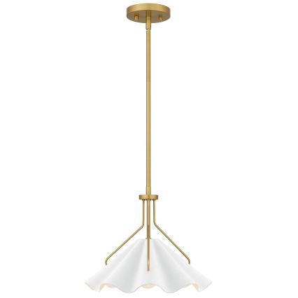 Quoizel - Κρεμαστό φωτιστικό MEJIA 1xE27/60W/230V διάμετρος 35,6 cm ορείχαλκος