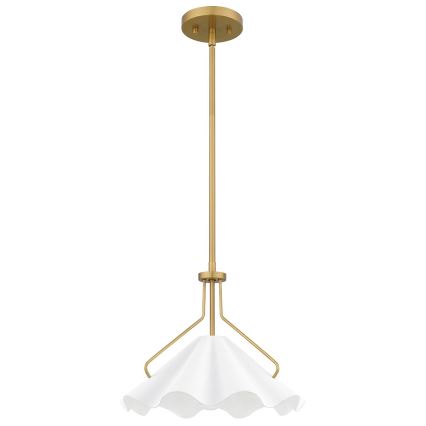 Quoizel - Κρεμαστό φωτιστικό MEJIA 1xE27/60W/230V διάμετρος 35,6 cm ορείχαλκος