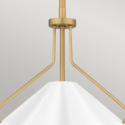 Quoizel - Κρεμαστό φωτιστικό MEJIA 1xE27/60W/230V διάμετρος 35,6 cm ορείχαλκος