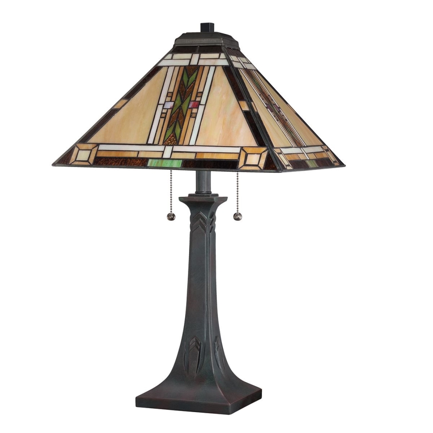 Quoizel - Eπιτραπέζιο φωτιστικό NAVAJO 2xE27/60W/230V