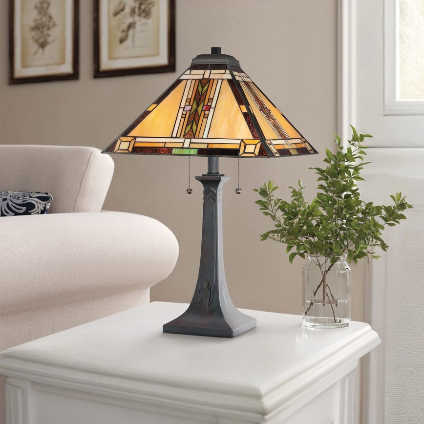 Quoizel - Επιτραπέζιο φωτιστικό Tiffany NAVAJO 2xE27/60W/230V