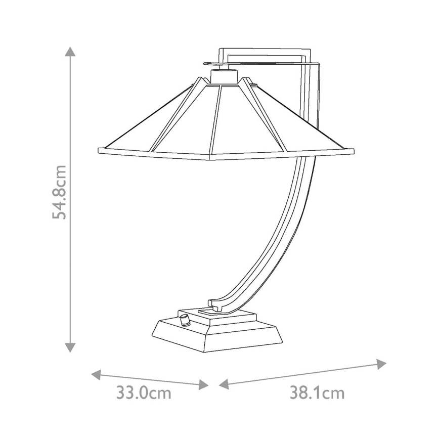 Quoizel - Eπιτραπέζιο φωτιστικό POMEROY 1xE27/60W/230V
