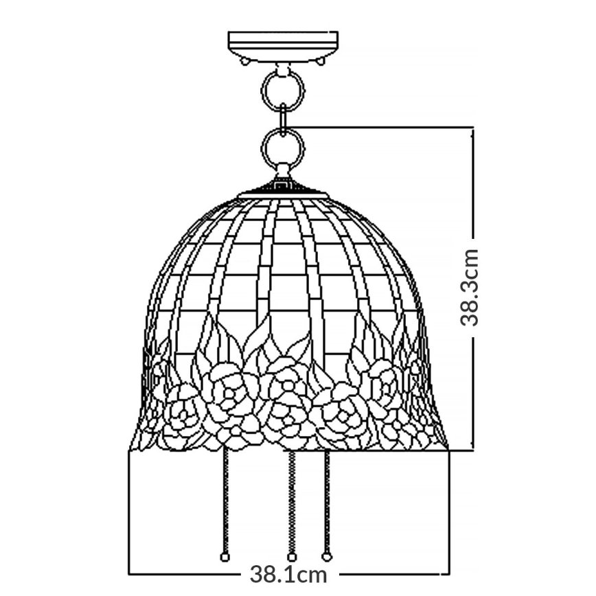 Quoizel - Πολύφωτο με αλυσίδα ROSECLIFFE 3xE27/100W/230V