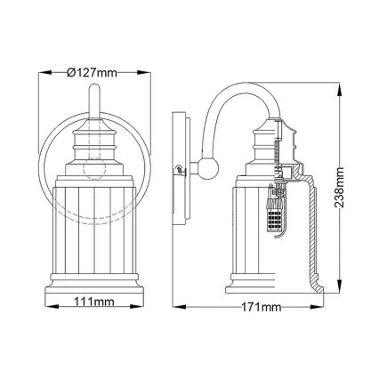 Quoizel - Φωτιστικό τοίχου μπάνιου LED SWELL 1xG9/3W/230V IP44