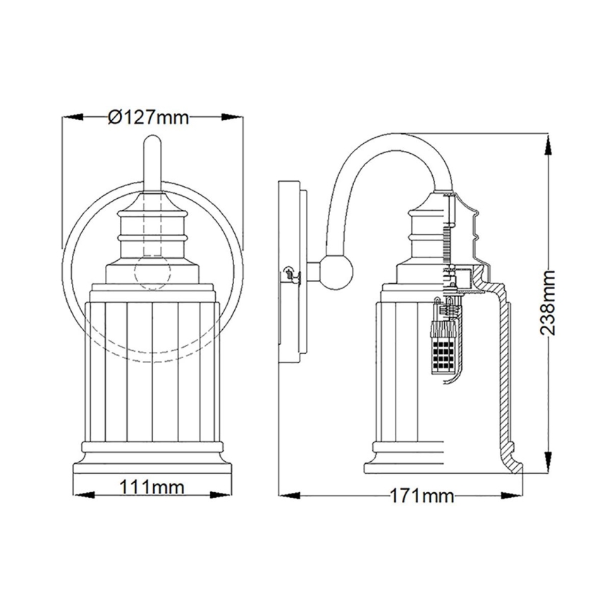 Quoizel - Φωτιστικό τοίχου μπάνιου LED SWELL 1xG9/3W/230V IP44