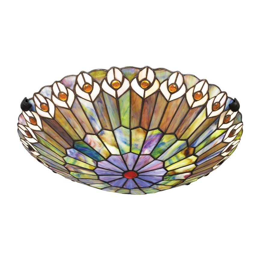 Quoizel - Φωτιστικό οροφής Tiffany WATKINS 2xE27/60W/230V Ø 42 cm
