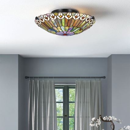 Quoizel - Φωτιστικό οροφής WATKINS 2xE27/60W/230V διάμετρος 42 cm