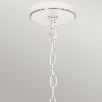 Quoizel - Πολυέλαιος με αλυσίδα WAYLON 4xE27/60W/230V, διάμ. 50,4 εκ., καφέ/λευκό