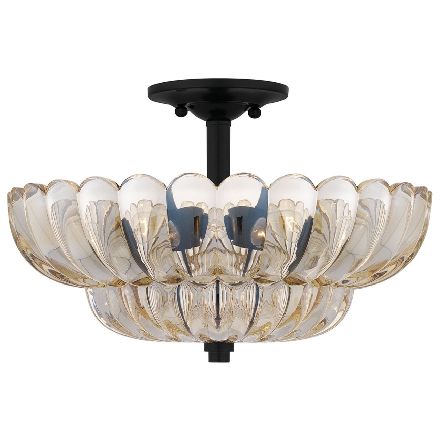 Quoizel - Φωτιστικό οροφής WHITECAP 4xE14/40W/230V διάμετρος 39,5 cm