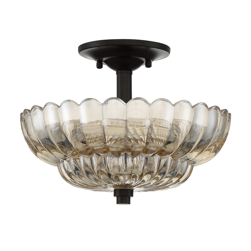 Quoizel - Φωτιστικό οροφής WHITECAP 3xE14/40W/230V διάμετρος 29,7 cm