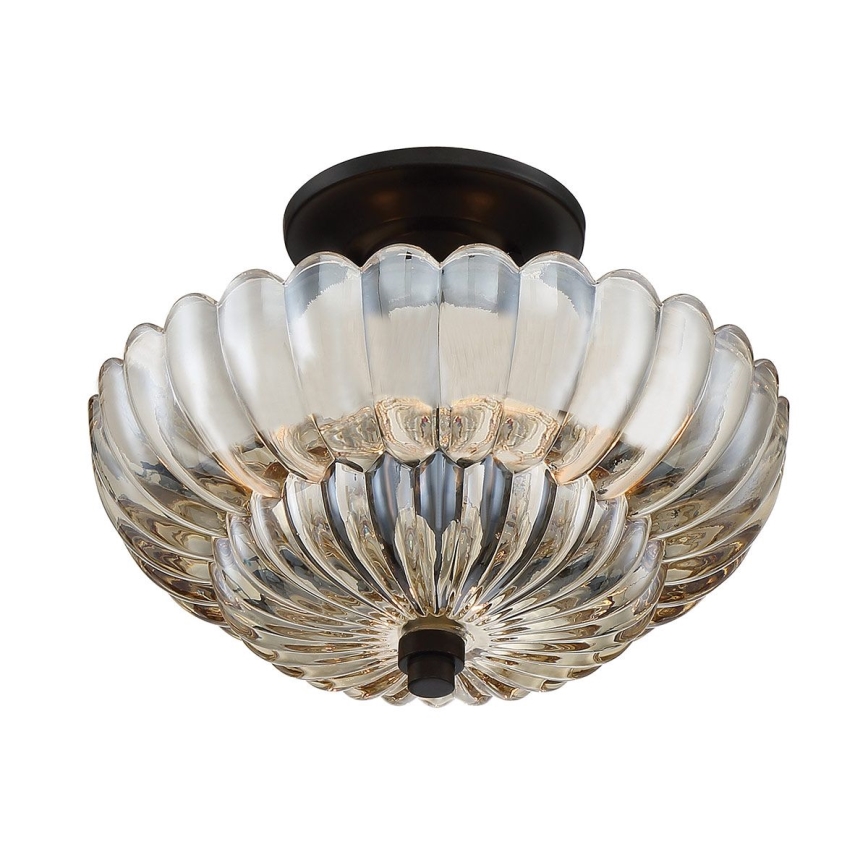 Quoizel - Φωτιστικό οροφής WHITECAP 3xE14/40W/230V διάμετρος 29,7 cm