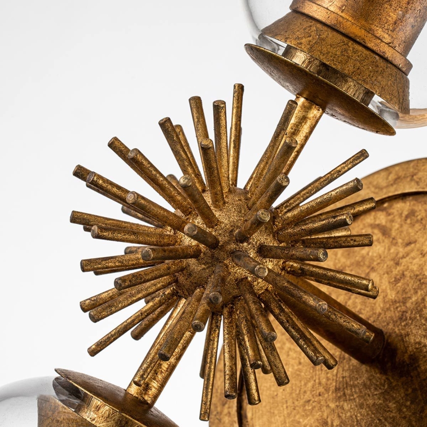 Quoizel - Φωτιστικό τοίχου STARING 2xE27/40W/230V, φινίρισμα χαλκού