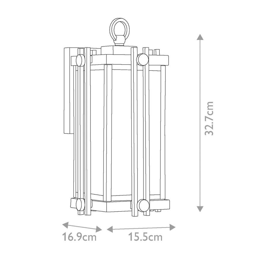 Quoizel - Επιτοίχιο φωτιστικό εξωτερικού χώρου GOLDENROD 1xE27/100W/230V IP44