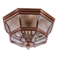 Quoizel - Εξωτερικό φωτιστικό οροφής NEWBURY 3xE14/60W/230V IP44 χάλκινο