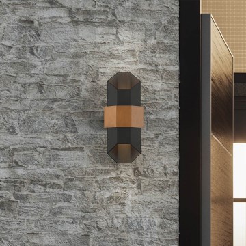 Quoizel - Επιτοίχιο φωτιστικό εξωτερικού χώρου LED CHASM 2xLED/5,5W/230V IP44