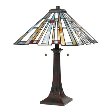 Quoizel - Επιτραπέζιο φωτιστικό MAYBECK 2xE27/60W/230V