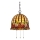 Quoizel - Πολυέλαιος με αλυσίδα Tiffany ROSECLIFFE 3xE27/100W/230V