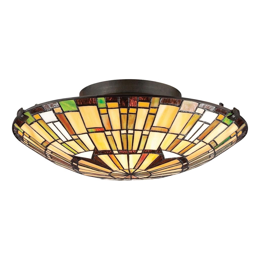 Quoizel - Φωτιστικό οροφής REED 2xE27/60W/230V διάμετρος 42 cm
