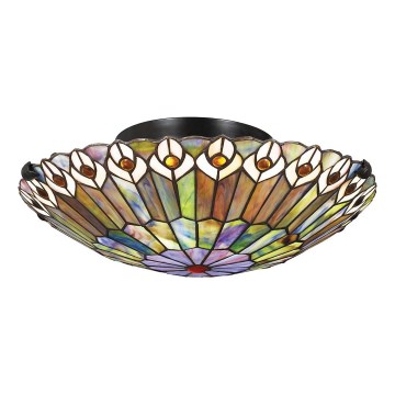 Quoizel - Φωτιστικό οροφής Tiffany WATKINS 2xE27/60W/230V Ø 42 cm