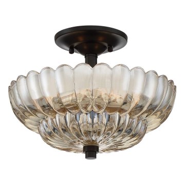 Quoizel - Φωτιστικό οροφής WHITECAP 3xE14/40W/230V διάμετρος 29,7 cm