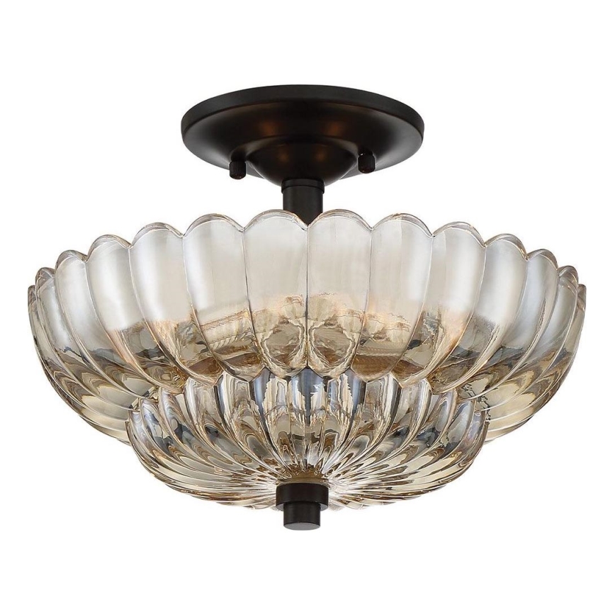 Quoizel - Φωτιστικό οροφής WHITECAP 3xE14/40W/230V διάμετρος 29,7 cm
