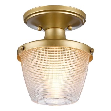 Quoizel - Φωτιστικό οροφής μπάνιου DUBLIN 1xE27/40W/230V IP44 χρυσό