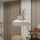 Quoizel - Φωτιστικό οροφής σε ράβδο BRECKEN 2xE27/60W/230V χρυσό/λευκό