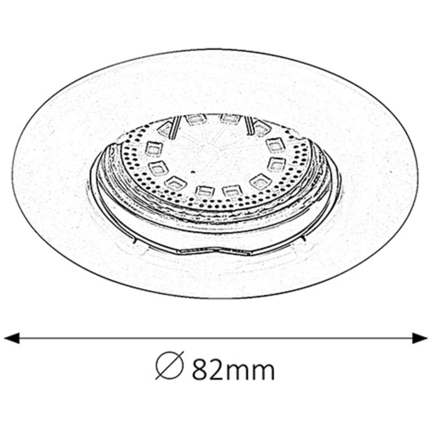 Rabalux - ΣΕΤ 3xLED Χωνευτό φωτιστικό 3xGU10/3W/230V IP40