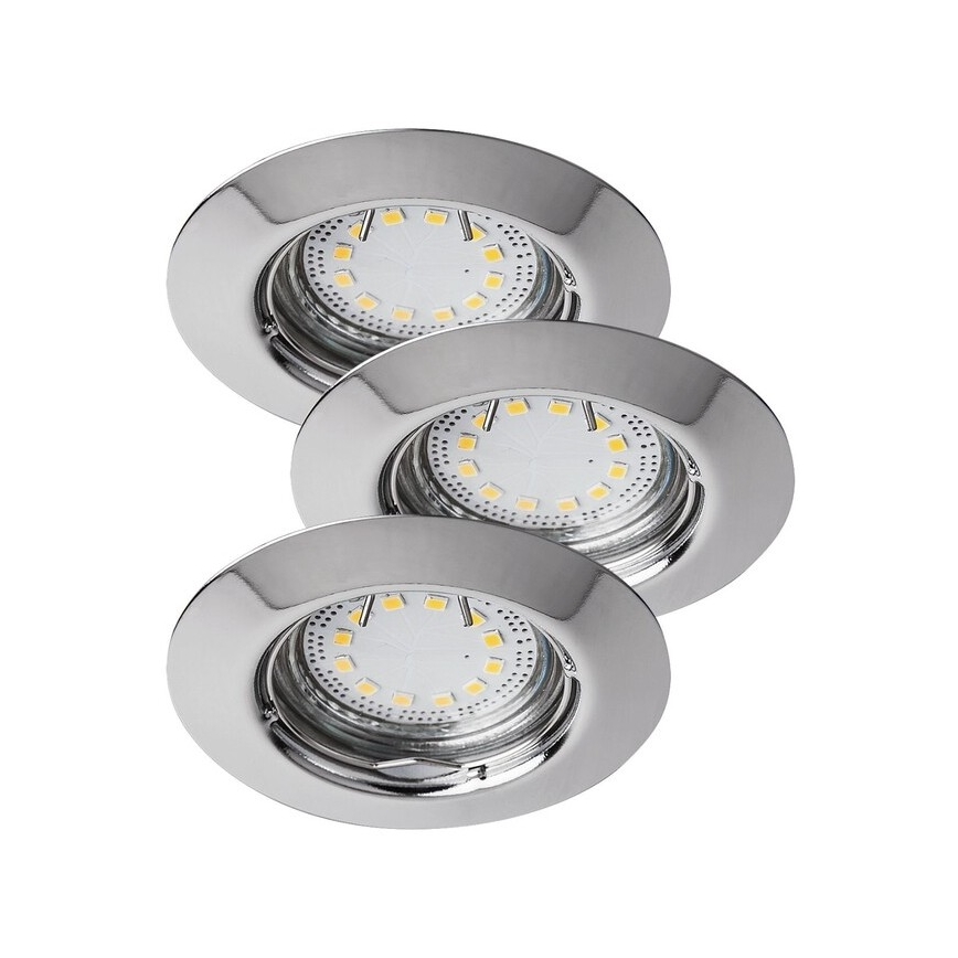 Rabalux - ΣΕΤ 3xLED Χωνευτό φωτιστικό μπάνιου 3xGU10/3W/230V IP44